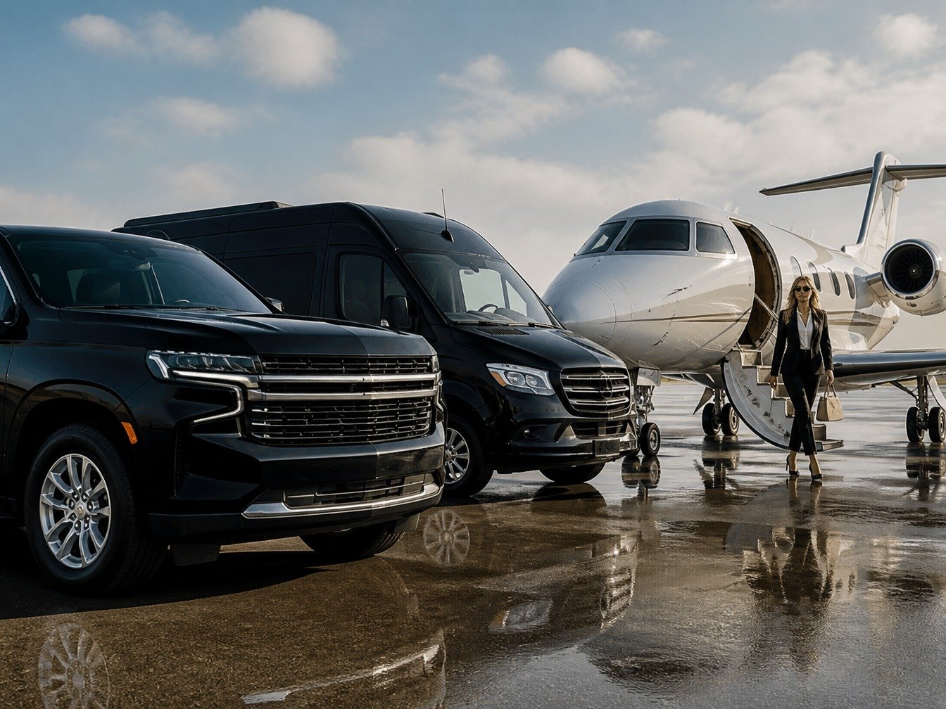 Boeing Field private jet FBO car service